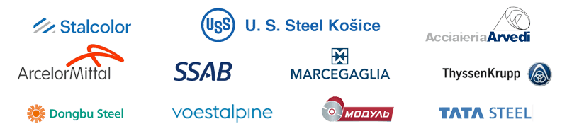 Arcelor Mittal (Польша, Германия, Бельгия), Voestalpine (Австрия), US Steel (Словакия) Polyurethane, SSAB (Швеция), Arvedi и Marcegaglia (Италия), Thyssen Krupp (Германия), Dongbu Steel (Южная Корея), Tata Steel (Турция).